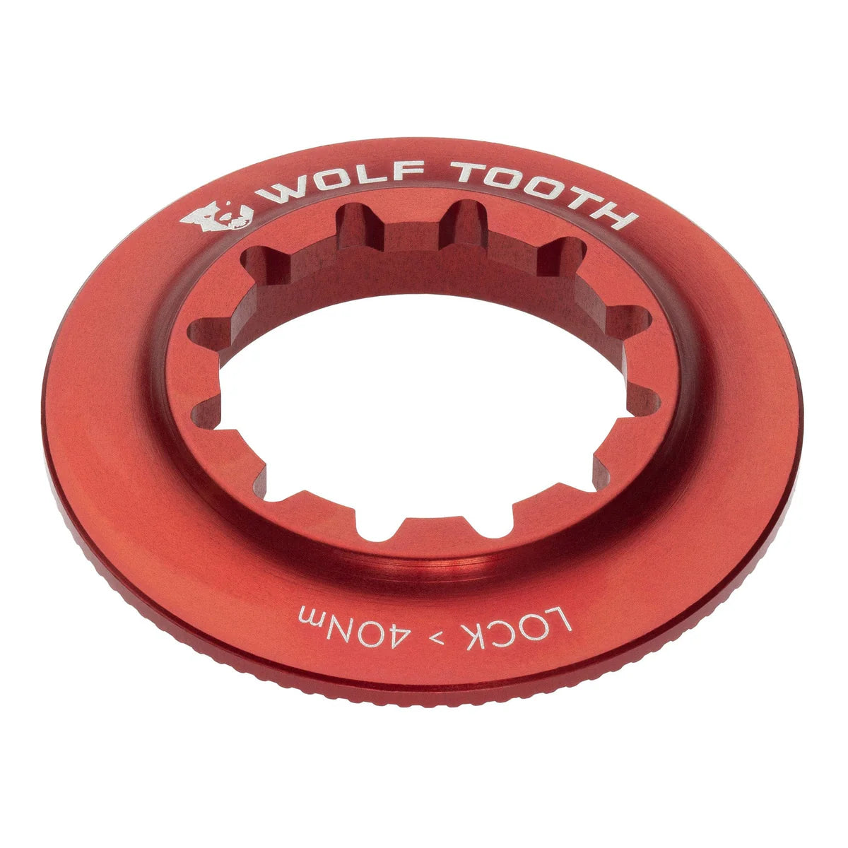 Tuerca Centerlock interna WOLF TOOTH roja