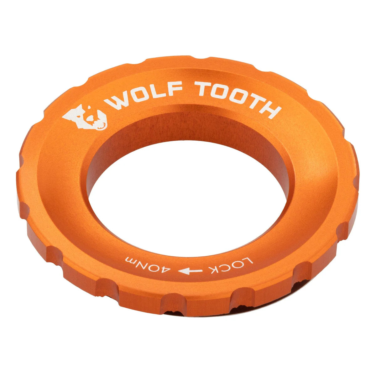 Tuerca Centerlock externa WOLF TOOTH naranja