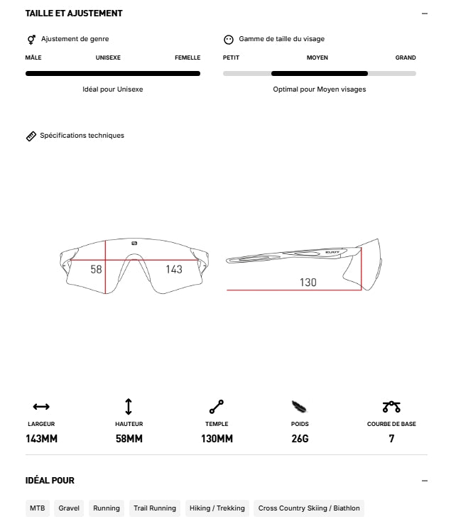 Lentes fotocromáticas RUDY PROJECT ASTRAL SPHERE Frozen Cherry Mat IMPACTX™ Rojo