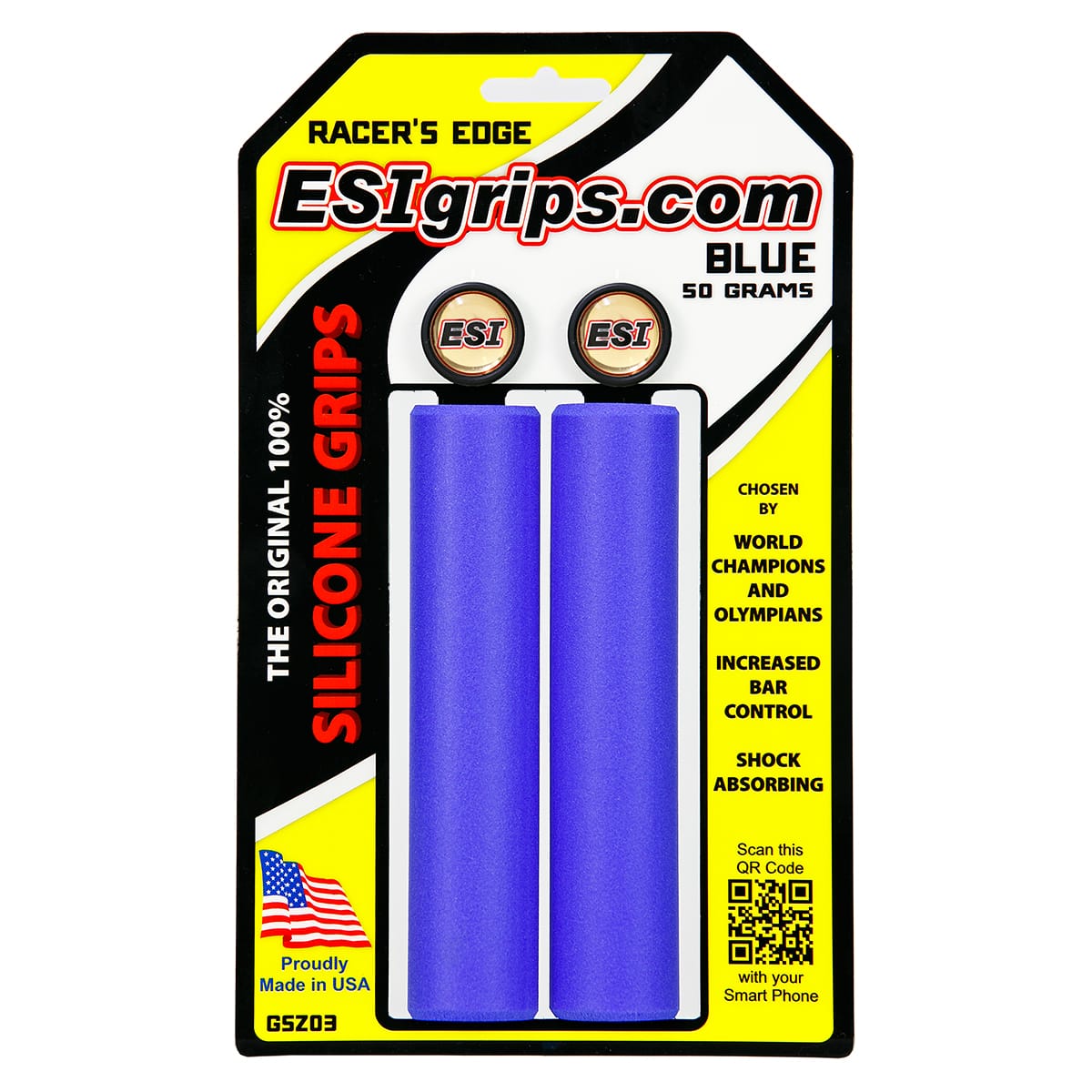 Puños ESI RACER'S EDGE 130 mm Azul