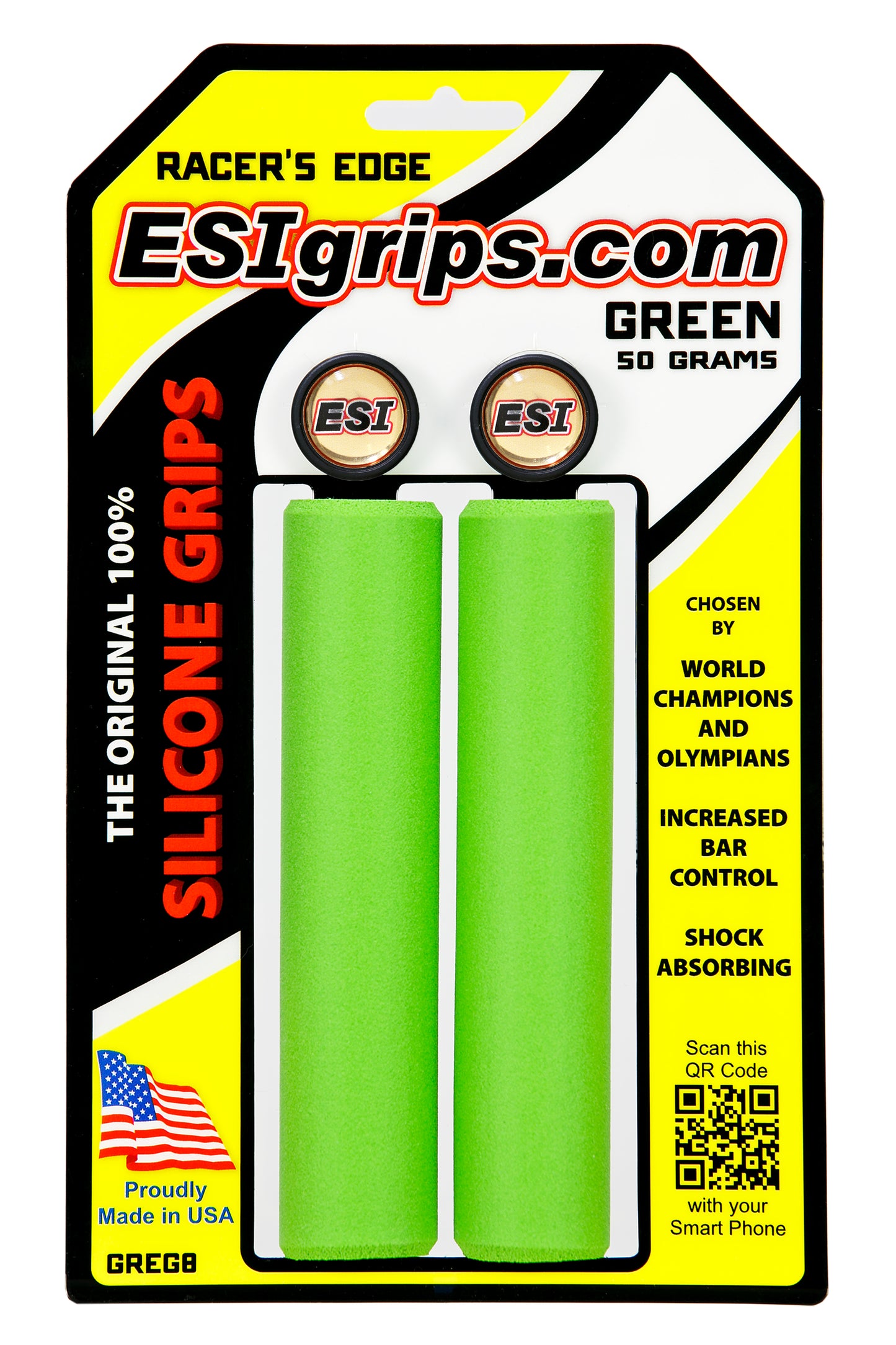 Puños ESI RACER'S EDGE 130 mm Verde