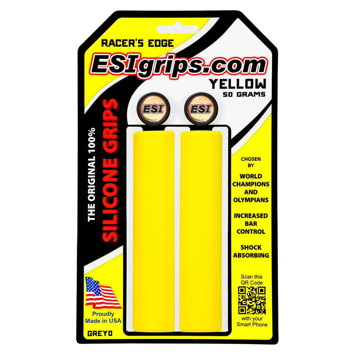 Puños ESI RACER'S EDGE 130 mm Amarillo