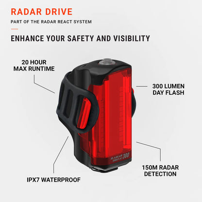 Iluminación Trasera LEZYNE RADAR DRIVE