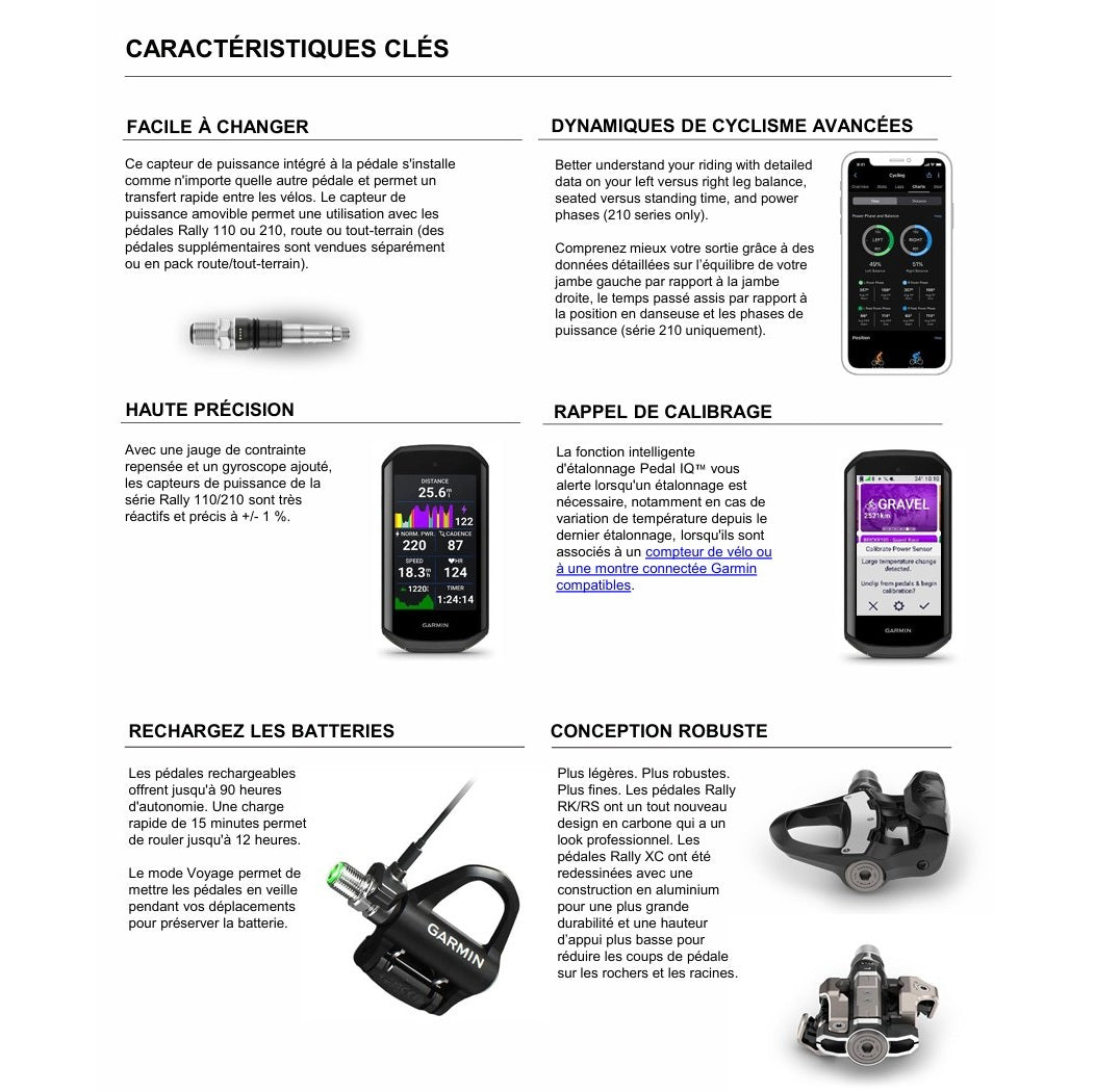 Pedales con Potenciómetros GARMIN RALLY RS 210