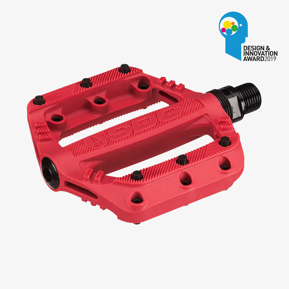 Pedales planos SDG SLATER Junior Rojo