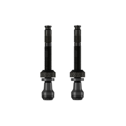 Lote de 2 Válvulas Tubeless SCHWALBE CLIK VALVE 40 mm Negro