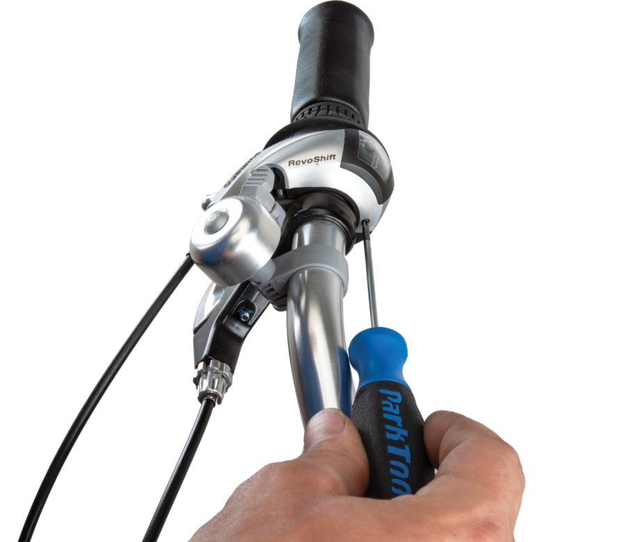 Park Tool SD-0 destornillador Phillips ajustando un puño RevoShift
