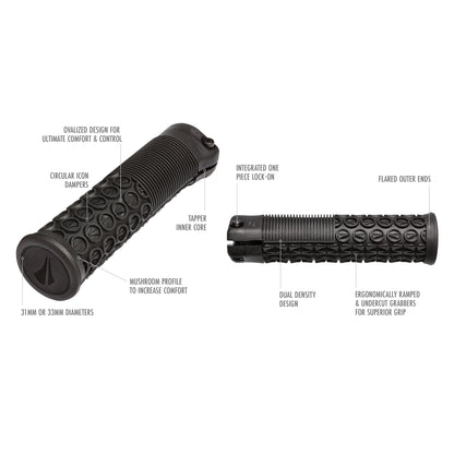 Grips SDG THRICE 136 mm Naranja