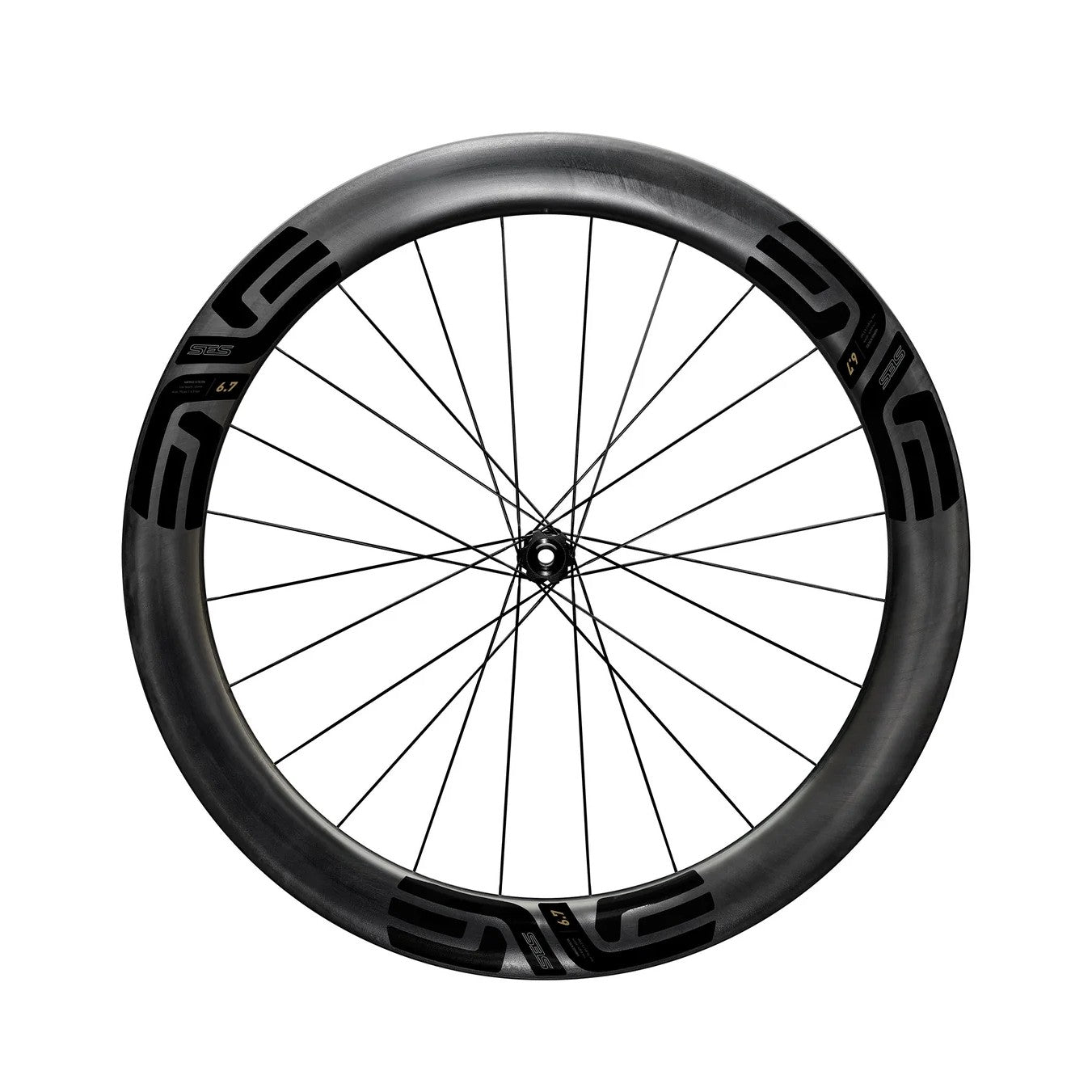 Rueda Delantera ENVE SES 6.7 Tubeless Ready (Center Lock) Negra