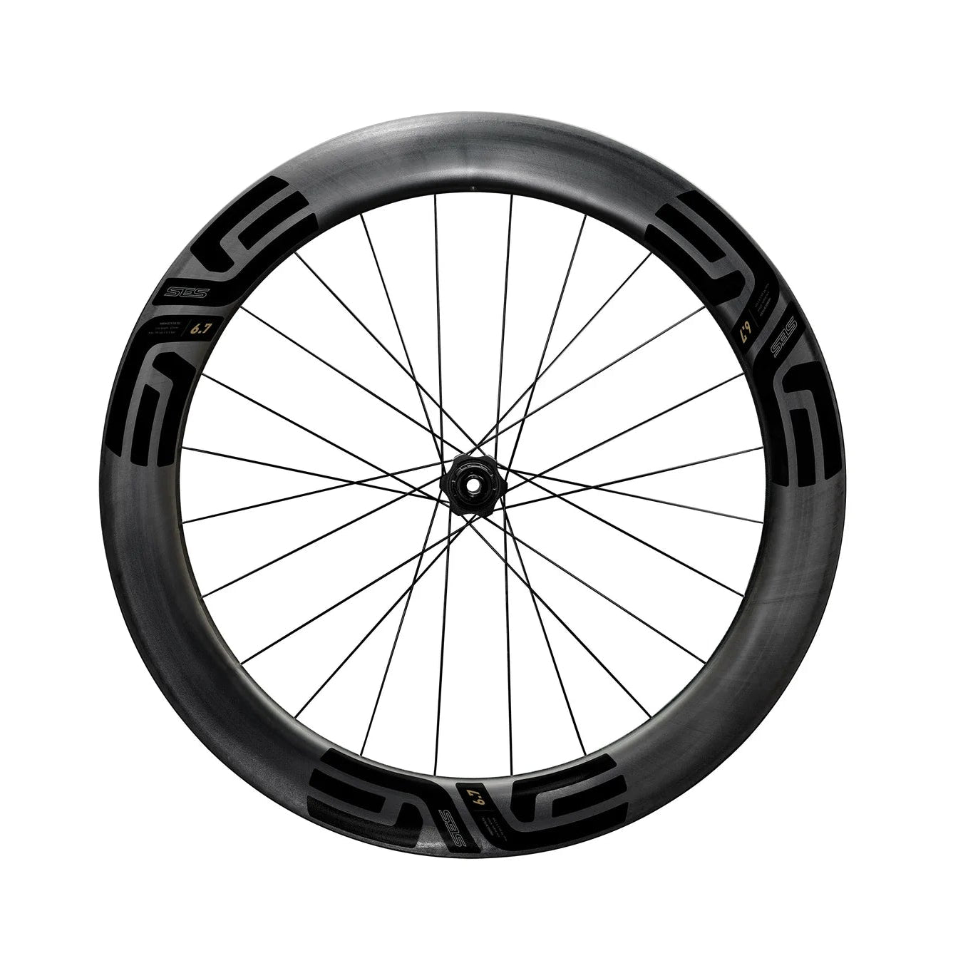 Rueda trasera ENVE SES 6.7 Tubeless Ready (Center Lock) Negra
