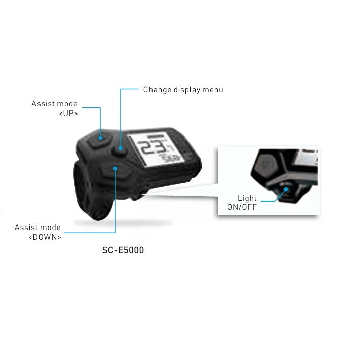 Pantalla SHIMANO Steps SC-E5000 I-Spec EV