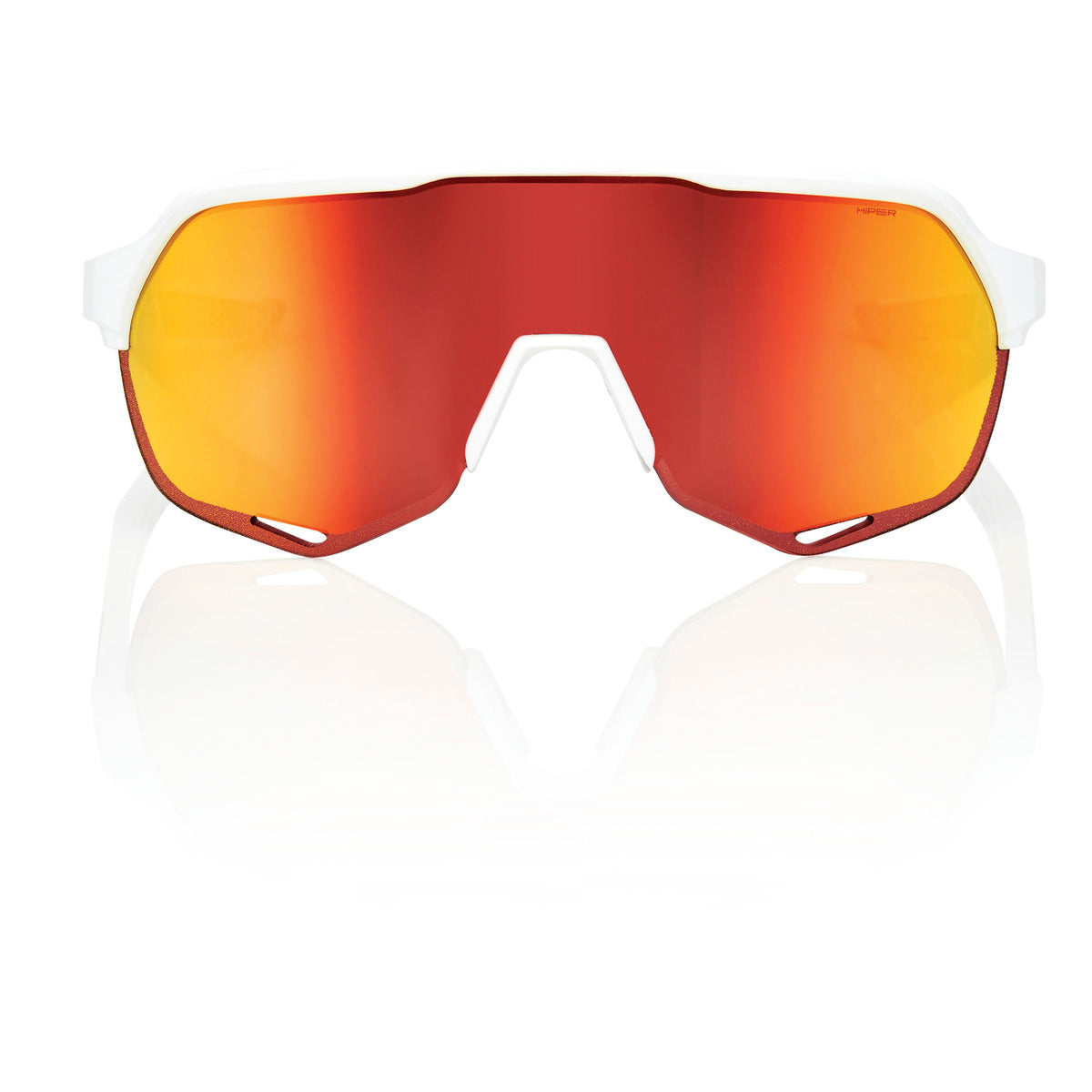 Gafas de sol 100% S2 Soft Tact Off White Hiper Multicapa Espejo Rojo