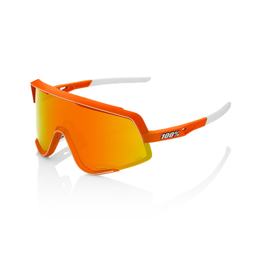 Gafas 100% GLENDALE Soft Tact Neon Orange Hiper Mirror Red