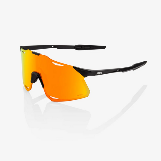 Gafas 100% HYPERCRAFT Negro Mate Hiper Rojo Espejo