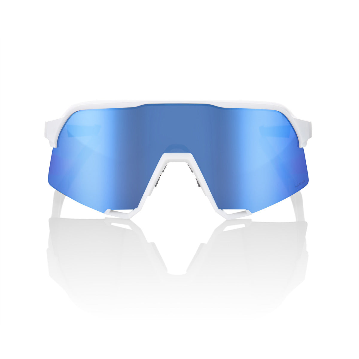 Gafas 100% S3 Matte White Hiper Multilayer Mirror Blue