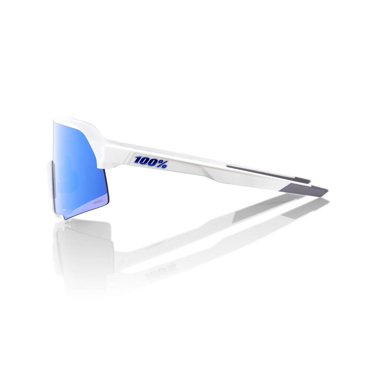Gafas 100% S3 Matte White Hiper Multilayer Mirror Blue