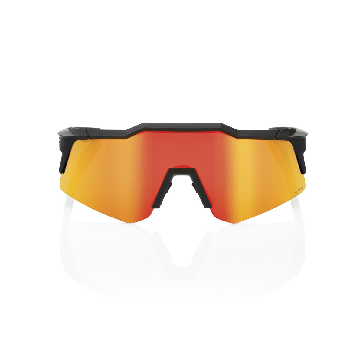 Gafas 100% SPEEDCRAFT XS Soft Tact Negro Hiper Multicapa Espejo Rojo