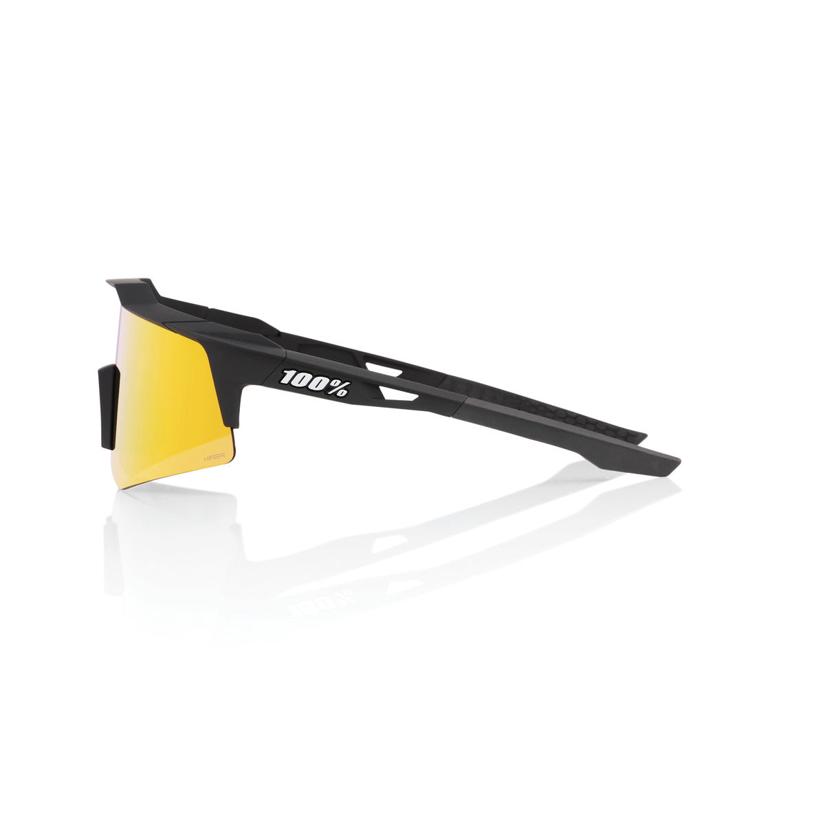 Gafas 100% SPEEDCRAFT XS Soft Tact Negro Hiper Multicapa Espejo Rojo