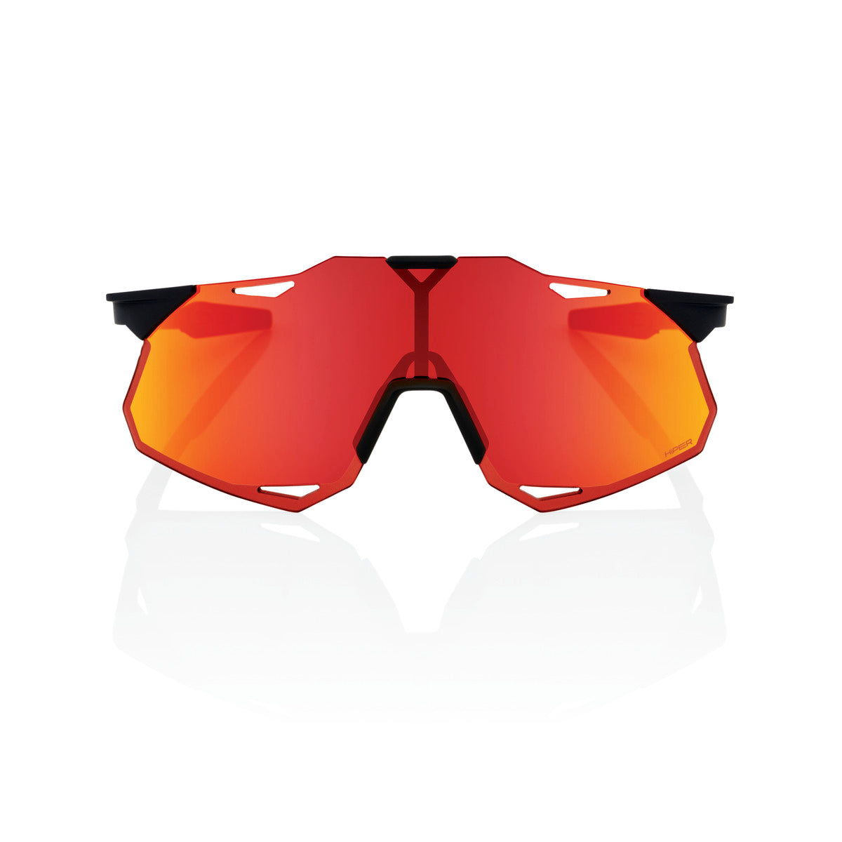 Gafas 100% HYPERCRAFT XS Soft Tact Black Hiper Multicapa Espejo Rojo