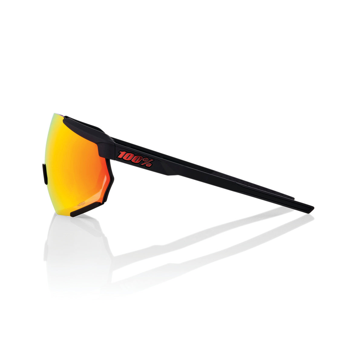 Gafas 100% RACETRAP 3.0 Soft Tact Negro Hiper Multicapa Espejo Rojo