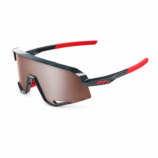 Gafas 100% SLENDALE Noir Carbon Hiper Mirror Argent