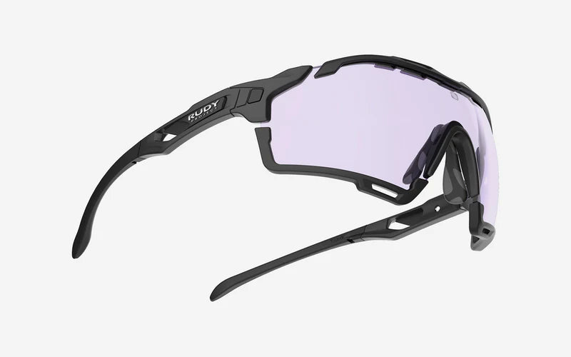 Gafas de sol RUDY PROJECT CUTLINE Negro mate Lentes IMPACTX™ Láser fotocrómico Púrpura