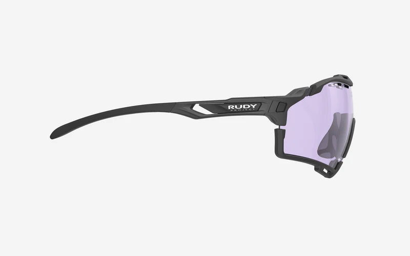 Gafas de sol RUDY PROJECT CUTLINE Negro mate Lentes IMPACTX™ Láser fotocrómico Púrpura