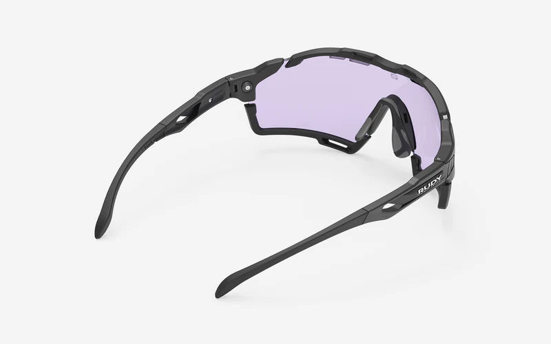 Gafas de sol RUDY PROJECT CUTLINE Negro mate Lentes IMPACTX™ Láser fotocrómico Púrpura