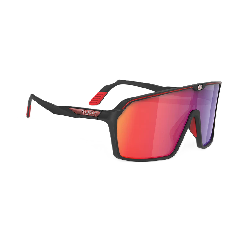RUDY PROJECT SPINSHIELD Gafas RP Optics Negras Lentes Multilaser Rojas