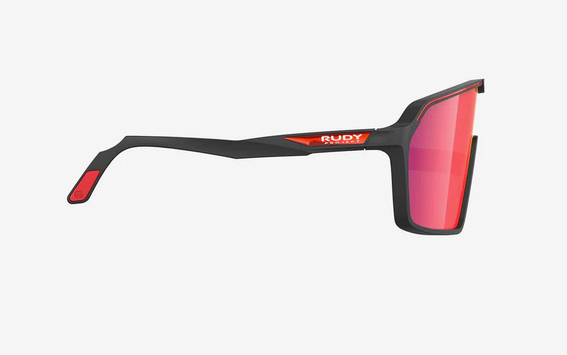 RUDY PROJECT SPINSHIELD Gafas RP Optics Negras Lentes Multilaser Rojas