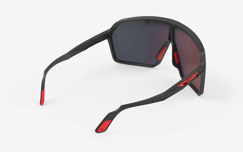 RUDY PROJECT SPINSHIELD Gafas RP Optics Negras Lentes Multilaser Rojas