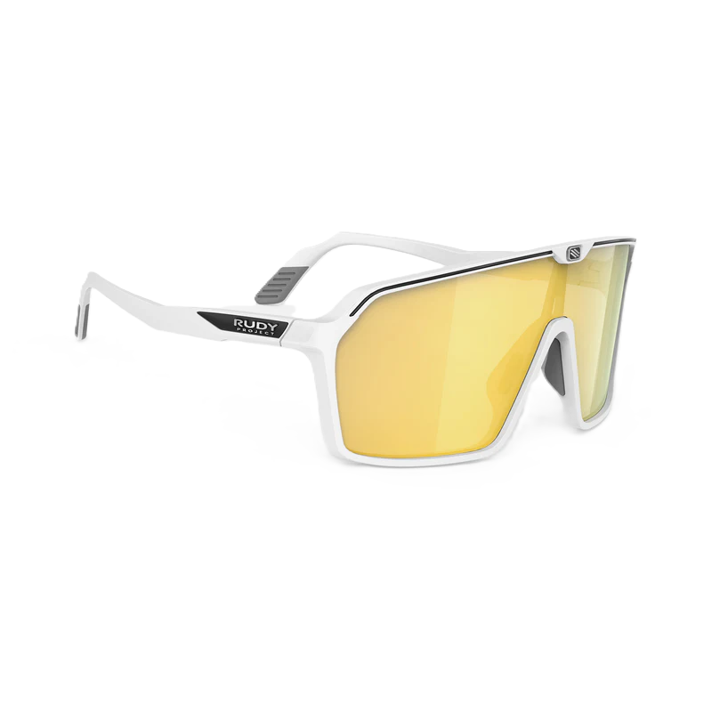 Gafas RUDY PROJECT SPINSHIELD Blanco RP Optics Multilaser Lentes Doradas