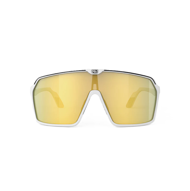 Gafas RUDY PROJECT SPINSHIELD Blanco RP Optics Multilaser Lentes Doradas