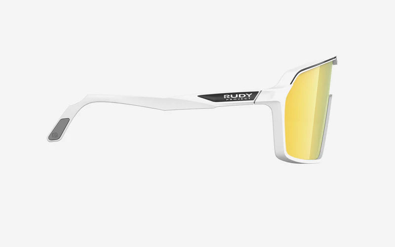 Gafas RUDY PROJECT SPINSHIELD Blanco RP Optics Multilaser Lentes Doradas