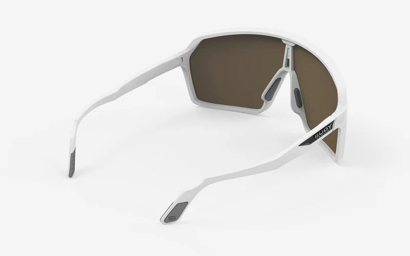 Gafas RUDY PROJECT SPINSHIELD Blanco RP Optics Multilaser Lentes Doradas