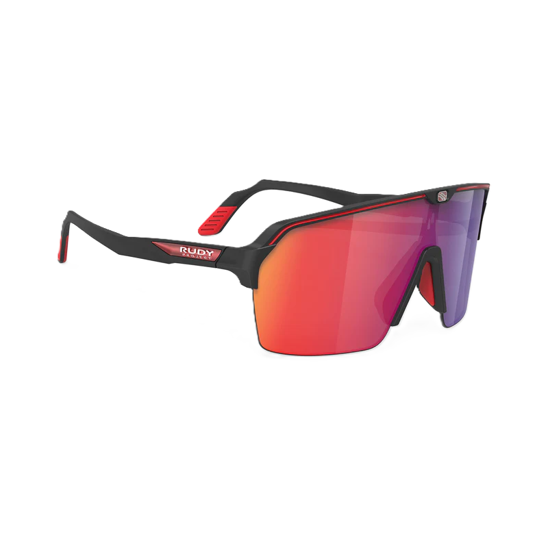 Gafas RUDY PROJECT SPINSHIELD AIR Negro Mate RP Optics Lentes Multilaser Rojo