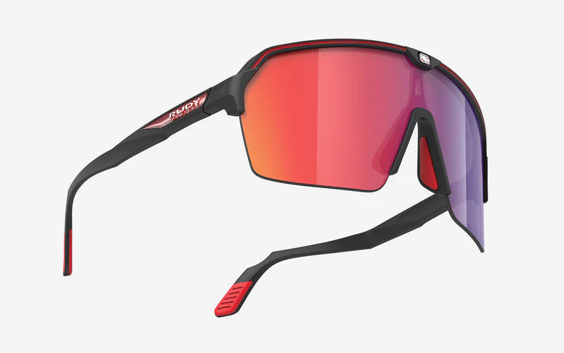 Gafas RUDY PROJECT SPINSHIELD AIR Negro Mate RP Optics Lentes Multilaser Rojo
