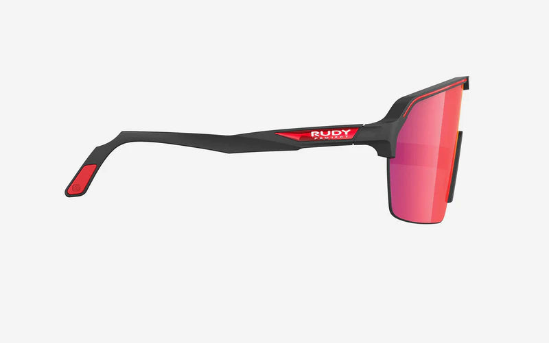 Gafas RUDY PROJECT SPINSHIELD AIR Negro Mate RP Optics Lentes Multilaser Rojo