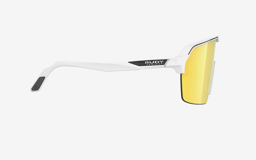 Gafas RUDY PROJECT SPINSHIELD AIR Blanco Mate RP Optics Multilaser Lentes Doradas