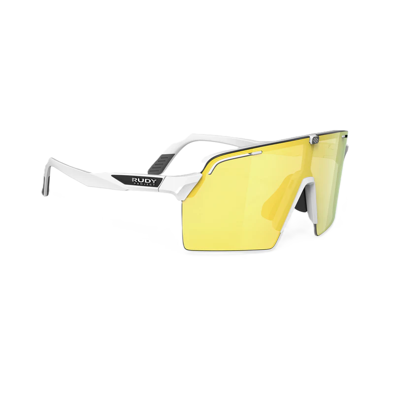 Gafas RUDY PROJECT SPINSHIELD PRO Blanco RP Optics Multilaser Lentes Amarillas