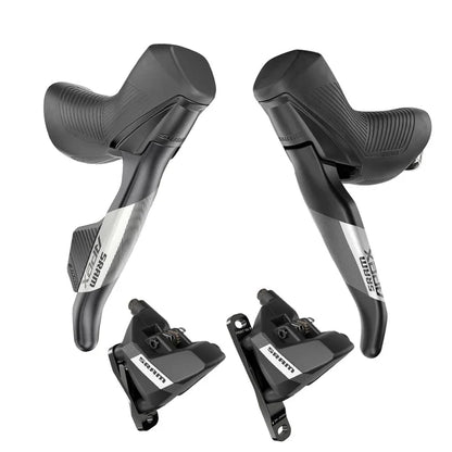 Par de Mandos y Pinzas SRAM APEX AXS D1 HRD 1x12 Flat Mount Sin Disco