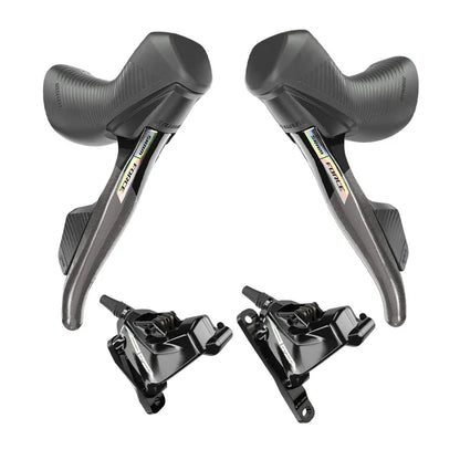 Par de Mandos y Pinzas SRAM FORCE AXS D2 HRD 2x12 Flat Mount Sin Disco