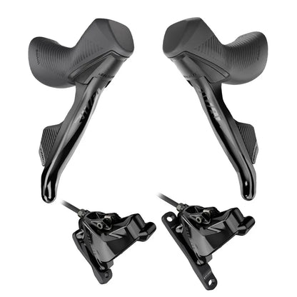 Par de Mandos y Pinzas SRAM RIVAL AXS HRD 2x12 Flat Mount Sin Disco