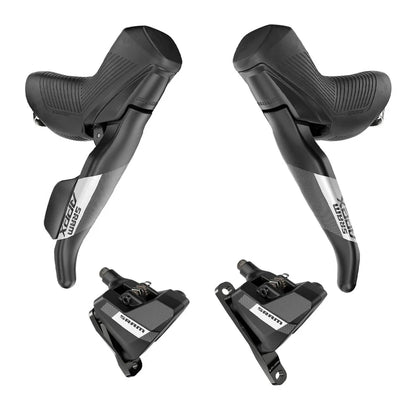 Par de Mandos y Pinzas SRAM APEX D1 HRD 1x12 Flat Mount Sin Disco