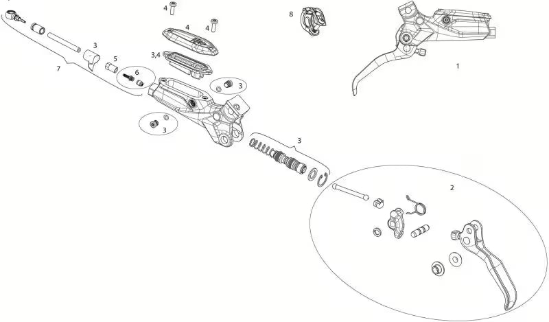 Maneta de freno SRAM G2 R