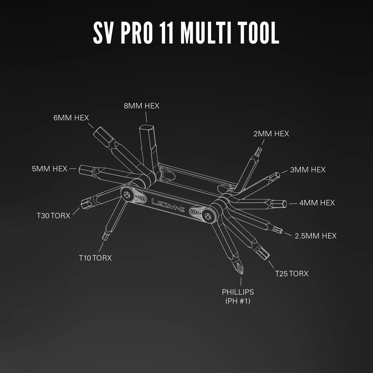 Multiherramienta LEZYNE SV PRO 11 plateada