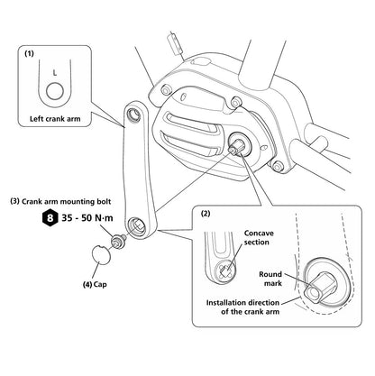 Manivelas SHIMANO FC-E5010