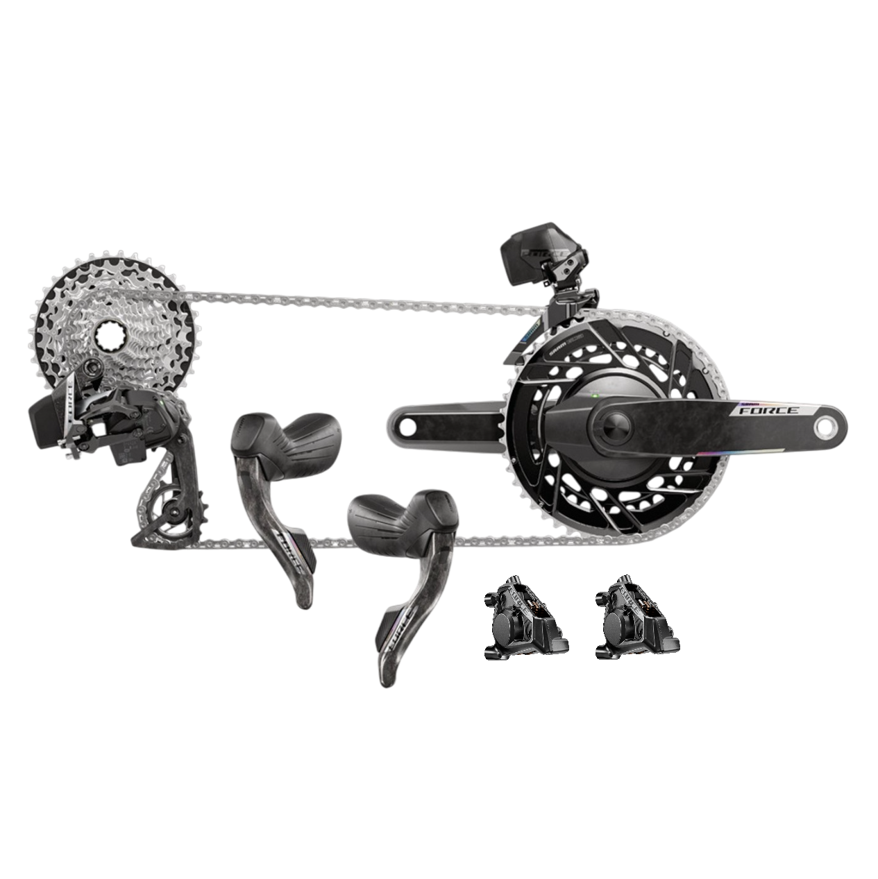 Paquete SRAM FORCE AXS E1 2x12V