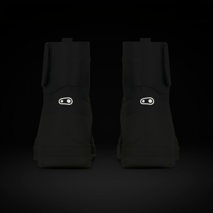 Zapatillas MTB CRANKBROTHERS STAMP TRAIL SPEEDLACE SEAL gris/verde - detalles reflectantes traseros