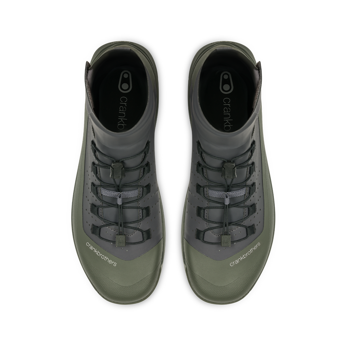 Zapatillas MTB CRANKBROTHERS STAMP TRAIL SPEEDLACE SEAL gris/verde - vista superior